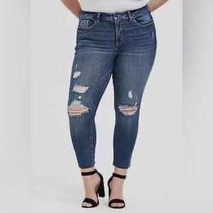 Torrid High Rise Straight Jean | Raw Hem Size 22 T